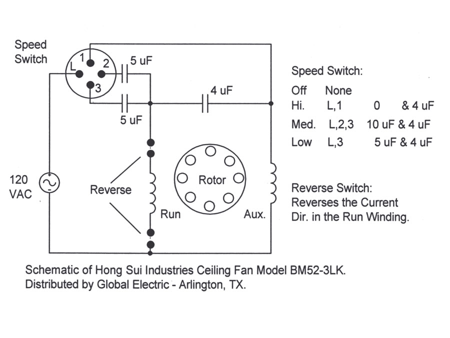 Ceiling Fan Capacitor Wiring Diagram from www.electrical-forensics.com