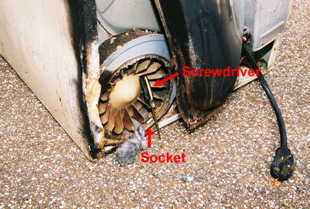 Screw Driver and Socket Found in Dryer