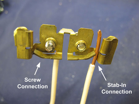 Receptacle Stab-In Connection