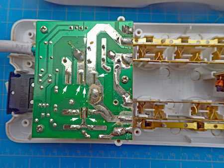 Back of Printed Circuit Board