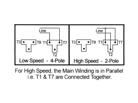 Terminal Connections for Two Speed Compressor