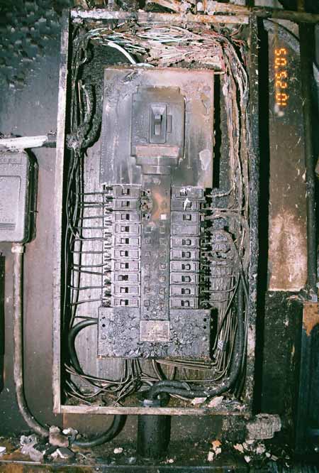 Severe Electrical Arcing in Panel Box
