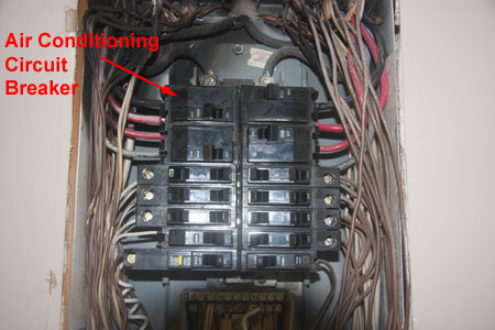 There is no Damage to the Front of the Circuit Breakers in the 
                  					 Electrical Distribution Pane
