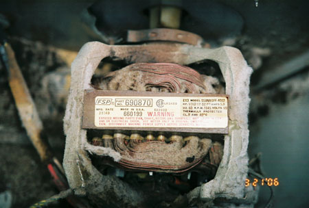 Dryer Motor Tag