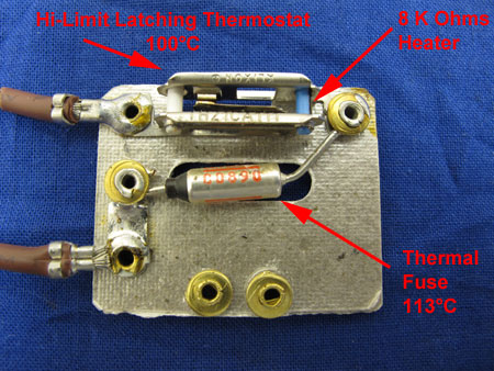 Latching Thermostat and Thermal Fuse