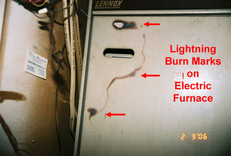 Flash Burn Marks on Electric Furnace Door