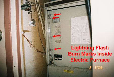 Flash Burn Marks inside Electric Furnace