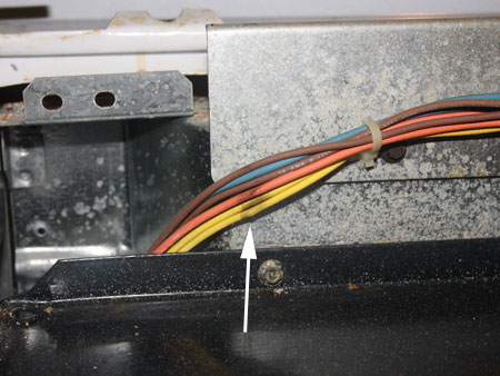 Flash Burns where Wiring Harness made a Sharp Turn