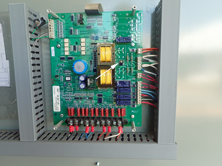 Location ofLightning Damage to the Generator Transfer Switch Control Board