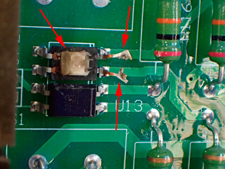 Damage to Surface Mount Integrated Circuit on the Generator Transfer Switch