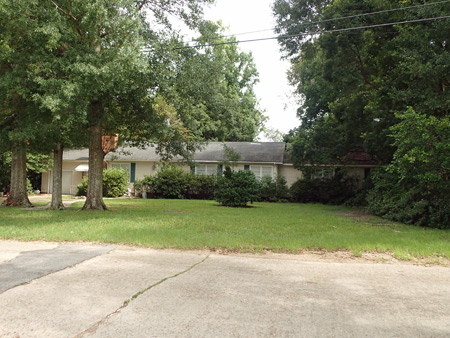 Outside of Lightning Damaged Home