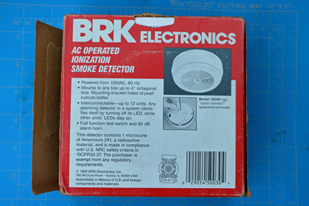 BacK of BRK 1839N Box