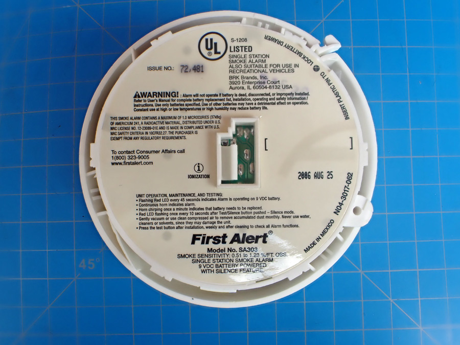 Smoke Alarm BRK/First_Alert SA303 Teardown