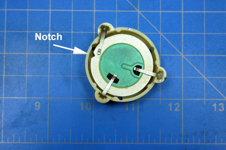 Piezoelectric Vibrating Disc with Notch, for the First Alert Model SA88