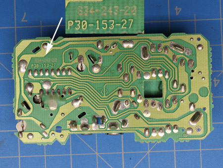 Smoke Alarm PCB Exemplar Revision and Lot Numbers