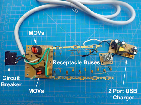 Component Side of GE Power Strip