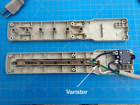 Power Strip with a Single Varistors